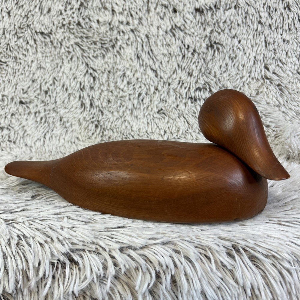 Vintage Handmade Carved Wood Duck Decoy Folk Art Americana Cabin Decor Rustic‎